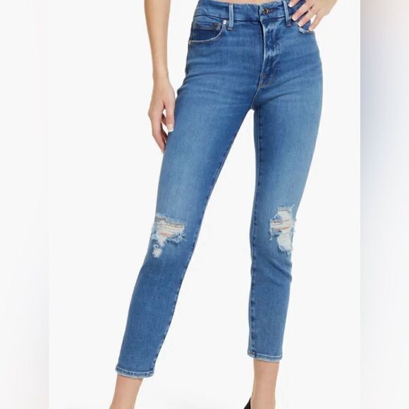 Good Legs Ripped High Waist Crop Skinny Jeans - Picture 2 of 6